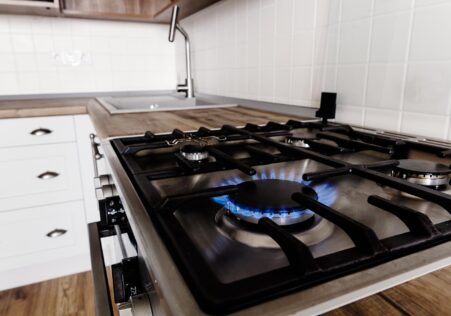 Gas stove top